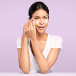 Model wearing anti wrinkle patches