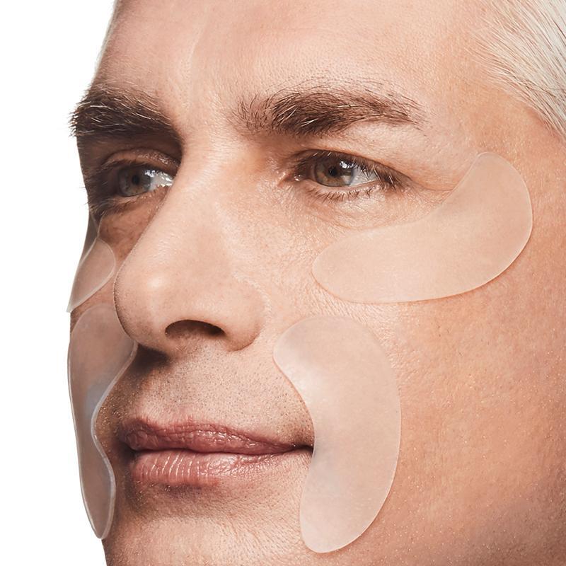 Model wearing SiO anti wrinkle silicone patches