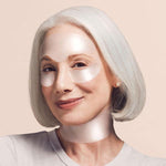 Model wearing SiO FaceLift patches