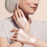 Model wearing SiO HandLift patches