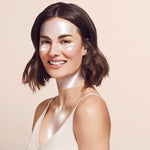 Model wearing anti wrinkle patches