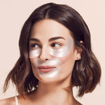 Model wearing SiO Eye & Smile SuperLift patches